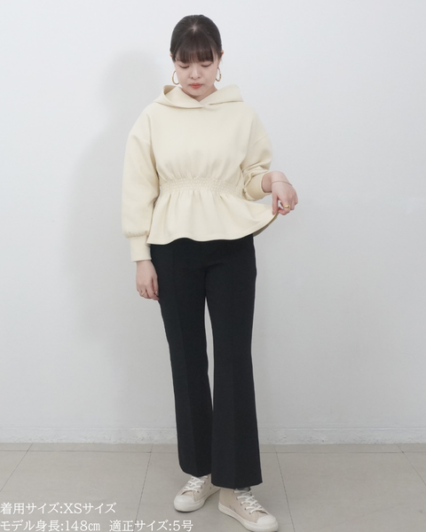 画像をギャラリービューアに読み込む, 低身長パンツ/小柄パンツ/低身長ボトムス/お直しいらず/低身長用/小柄用/低身長用ボトム/裏起毛パンツ/小柄用裏起毛パンツ/オフィスシーン/ウエスト楽/暖かい/裏起毛/極暖/美脚パンツ/美脚/スタイルアップ