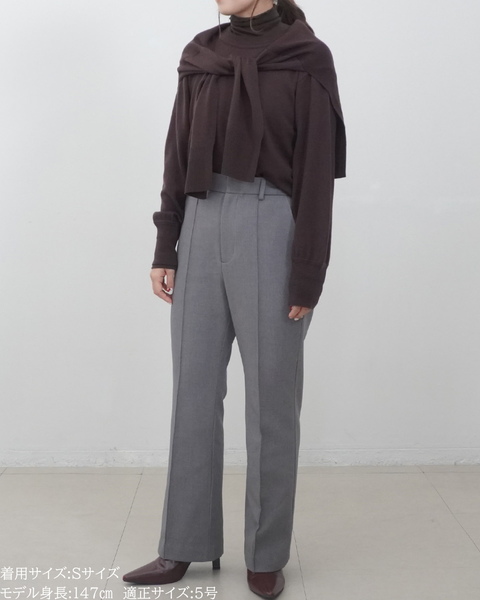 画像をギャラリービューアに読み込む, 低身長パンツ/小柄パンツ/低身長ボトムス/お直しいらず/低身長用/小柄用/低身長用ボトム/裏起毛パンツ/小柄用裏起毛パンツ/オフィスシーン/ウエスト楽/暖かい/裏起毛/極暖/美脚パンツ/美脚/スタイルアップ