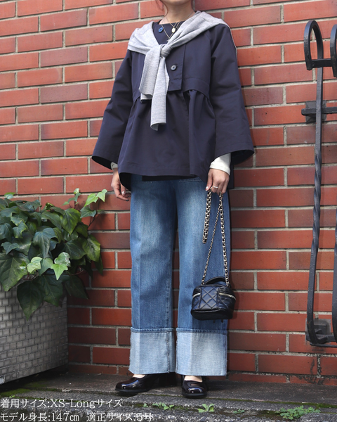 画像をギャラリービューアに読み込む, 低身長パンツ/低身長用ボトム/ボトム/デニムパンツ/小柄用/XSサイズ/SSサイズ/147㎝/低身長ブランド/低身長デニムパンツ/韓国風/小柄韓国/デニム/ロールアップデニム/低身長/小柄/小柄デニム