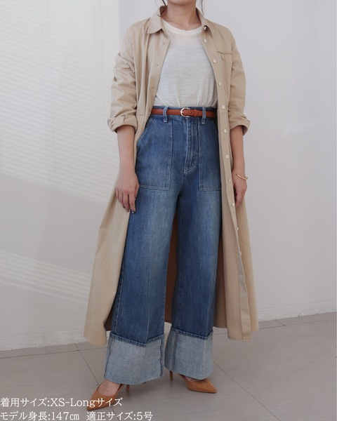 画像をギャラリービューアに読み込む, 低身長パンツ/低身長用ボトム/ボトム/デニムパンツ/小柄用/XSサイズ/SSサイズ/147㎝/低身長ブランド/低身長デニムパンツ/韓国風/小柄韓国/デニム/ロールアップデニム/低身長/小柄/小柄デニム