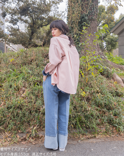 画像をギャラリービューアに読み込む, 小柄ブランド/低身長ブランド/低身長/小柄/小柄シャツ/シャツ/オーバーシャツ