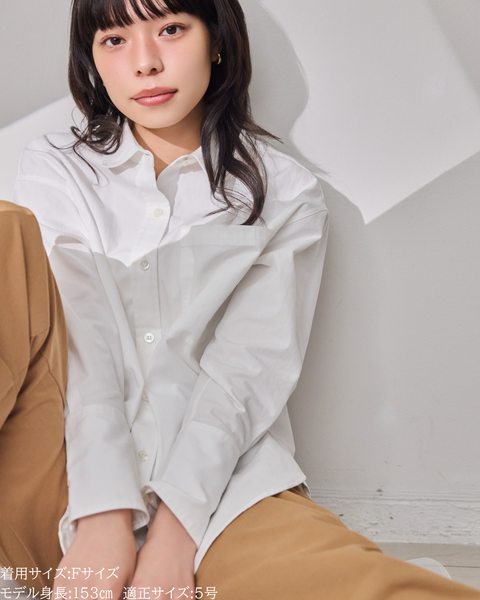 画像をギャラリービューアに読み込む, オーバーコットンシャツ【815】