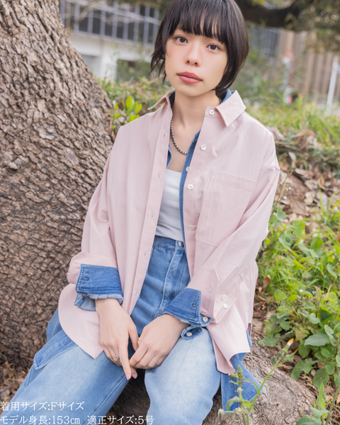 画像をギャラリービューアに読み込む, 小柄ブランド/低身長ブランド/低身長/小柄/小柄シャツ/シャツ/オーバーシャツ