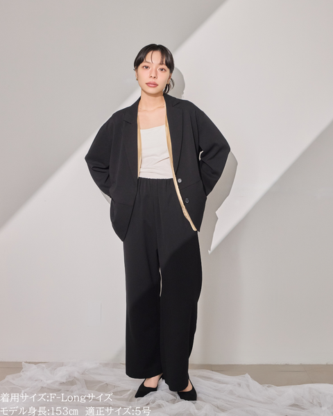 画像をギャラリービューアに読み込む, 低身長向けパンツ/低身長向けオケージョン/小柄パンツ/オケージョン/低身長/2026SS/小柄セレモニー/セレモニー/低身長ブランド/小柄ブランド/パンツ/スーツ/小柄スーツ/小柄お出掛け服/セレモニー服/セットアップ/小柄セットアップ/ウエストゴム/ラクチン