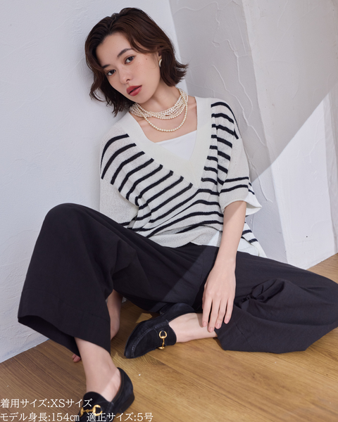 画像をギャラリービューアに読み込む, 小柄ブランド / 低身長ブランド / 低身長 / 小柄 / リネンストレートパンツ / ストレートパンツ / リネンパンツ / 低身長パンツ / 低身長セットアップ / セットアップ / 小柄パンツ / 低身長ボトムス