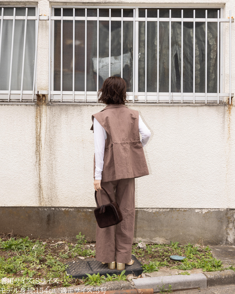 画像をギャラリービューアに読み込む, 小柄ブランド / 低身長ブランド / 低身長 / 小柄 / リネンストレートパンツ / ストレートパンツ / リネンパンツ / 低身長パンツ / 低身長セットアップ / セットアップ / 小柄パンツ / 低身長ボトムス