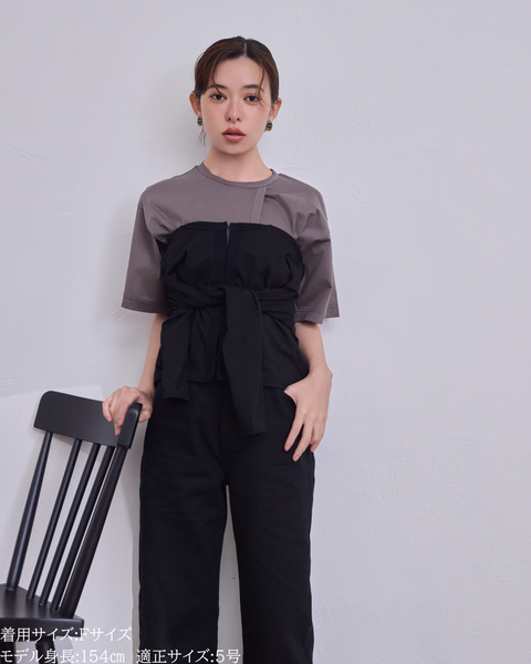 画像をギャラリービューアに読み込む, 小柄ブランド / 低身長ブランド / 低身長 / 小柄 / 小柄ワンピース / 低身長ワンピース / 4wayワンピース / ワンピースセット / カーディガンセット / セットアップ / 小柄コーデ / 低身長コーデ/ボーダーカーデ/カーディガン