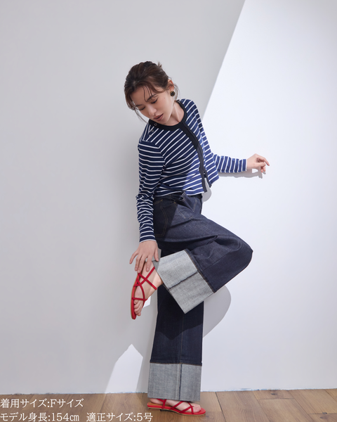 画像をギャラリービューアに読み込む, 小柄ブランド / 低身長ブランド / 低身長 / 小柄 / 小柄ワンピース / 低身長ワンピース / 4wayワンピース / ワンピースセット / カーディガンセット / セットアップ / 小柄コーデ / 低身長コーデ/ボーダーカーデ/カーディガン