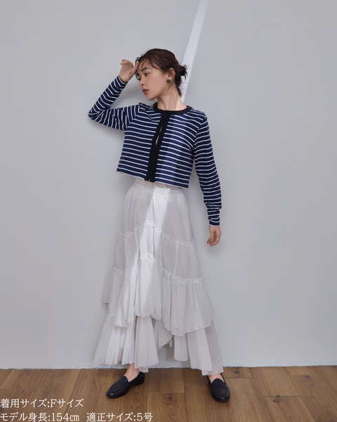 画像をギャラリービューアに読み込む, 小柄ブランド / 低身長ブランド / 低身長 / 小柄 / 小柄ワンピース / 低身長ワンピース / 4wayワンピース / ワンピースセット / カーディガンセット / セットアップ / 小柄コーデ / 低身長コーデ/ボーダーカーデ/カーディガン