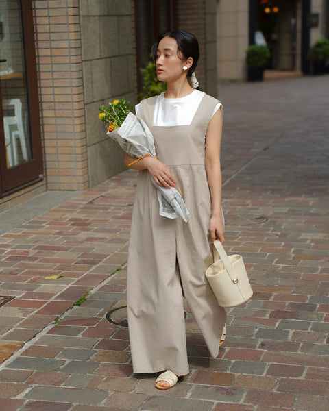 画像をギャラリービューアに読み込む, コットンリネンオールインワン【674】