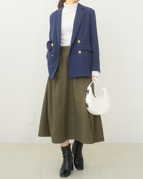 画像をギャラリービューアに読み込む, アシンメトリーギャザースカート【589】