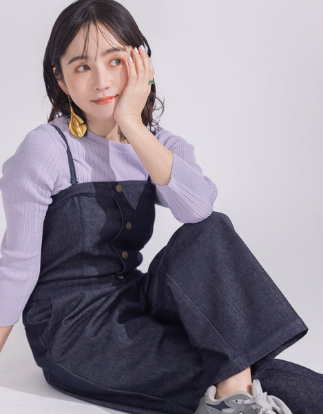 画像をギャラリービューアに読み込む, 低身長用TOPS/トップス/リブニット/小柄ブランド/低身長ブランド/小柄用トップス/ニット/小柄/Sサイズ/SSサイズ/コーディネート/小柄用ニット