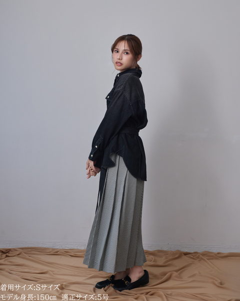 画像をギャラリービューアに読み込む, ロングプリーツスカート【548】