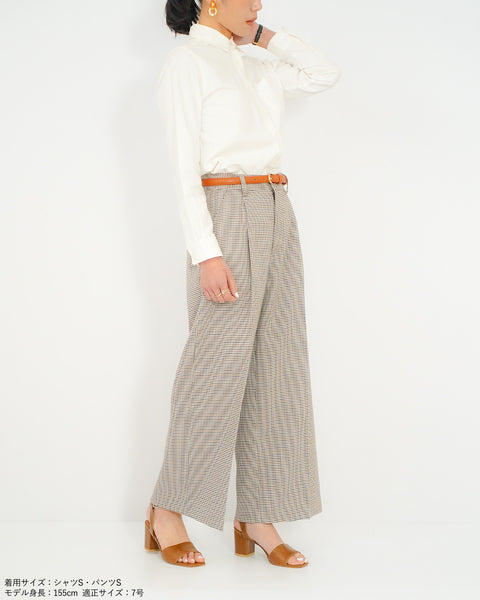 画像をギャラリービューアに読み込む, タックワイドパンツ(セットアップ可能)【622】