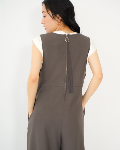 画像をギャラリービューアに読み込む, 低身長サロペット/小柄サロペット/低身長オールインワン/オールインワン/小柄/低身長/低身長ブランド/大人コーディネート/低身長コーディネート