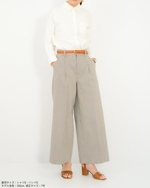 画像をギャラリービューアに読み込む, タックワイドパンツ(セットアップ可能)【622】