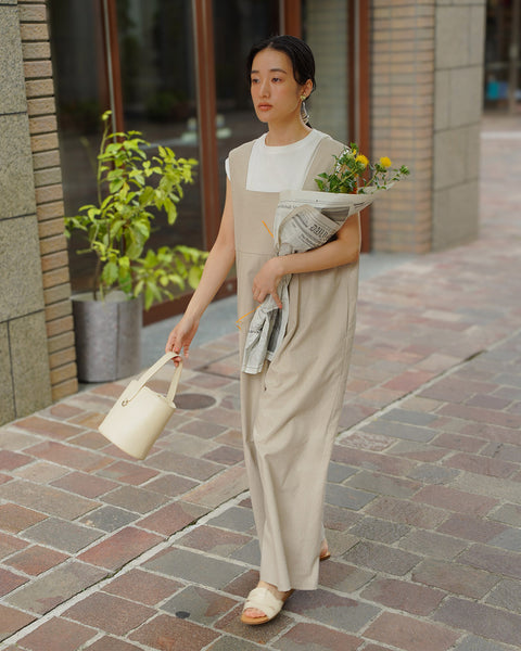 画像をギャラリービューアに読み込む, コットンリネンオールインワン【674】