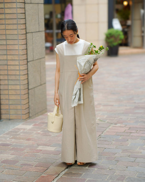 画像をギャラリービューアに読み込む, コットンリネンオールインワン【674】