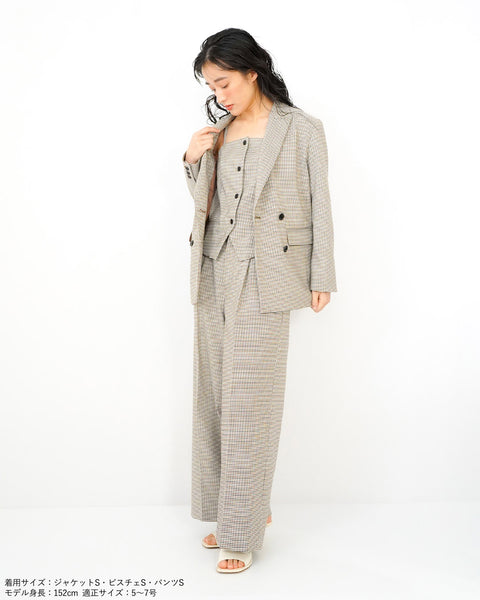 画像をギャラリービューアに読み込む, タックワイドパンツ(セットアップ可能)【622】