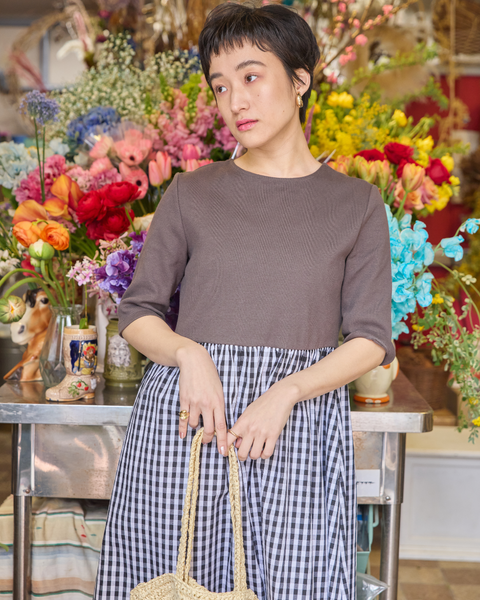 画像をギャラリービューアに読み込む, 低身長ワンピース/低身長用/小柄ワンピース/小柄用/147㎝/SSサイス/XSサイズ/ワンピース/ 小柄ドッキングワンピース/低身長用ドッキングワンピース/ドッキングワンピース