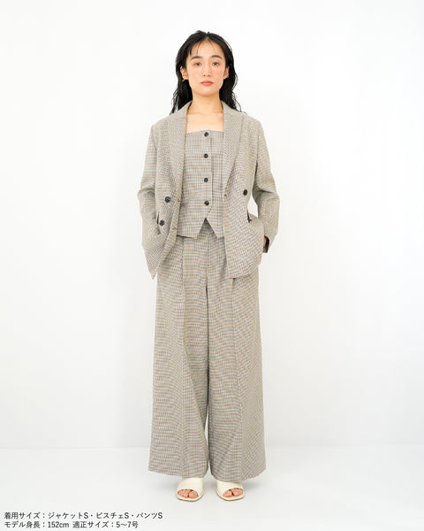 画像をギャラリービューアに読み込む, タックワイドパンツ(セットアップ可能)【622】