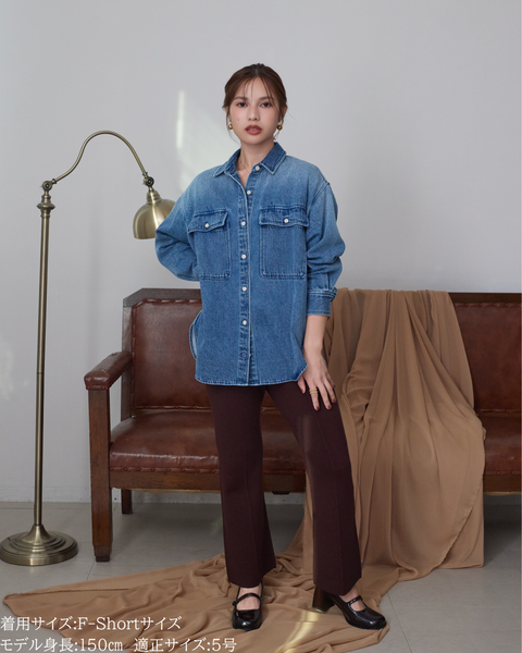 画像をギャラリービューアに読み込む, 低身長パンツ/低身長用ボトム/ボトム/2WAYパンツ/小柄用/XSサイズ/SSサイズ/147㎝/低身長ブランド/低身長ニットパンツ/ニットパンツ/お直し不要/脚長効果