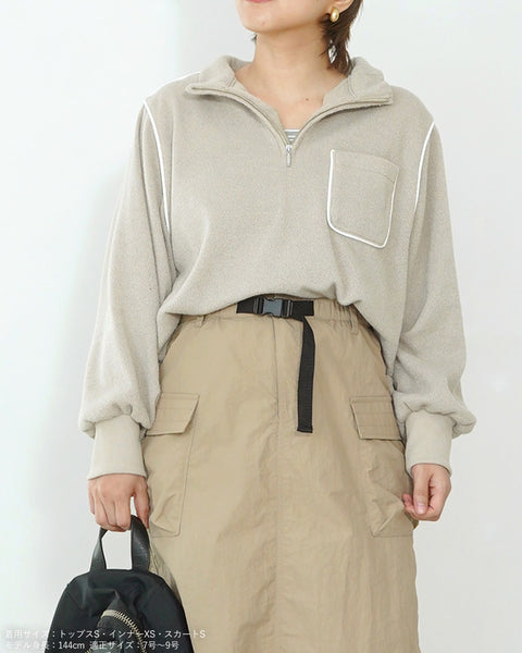 画像をギャラリービューアに読み込む, ハーフZIPニットソー【535】