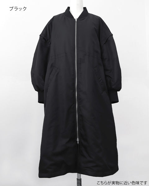 画像をギャラリービューアに読み込む, 袖デタッチャブルMA-1ドレス【809】