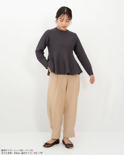 画像をギャラリービューアに読み込む, ペプラムフォルムニット【635】