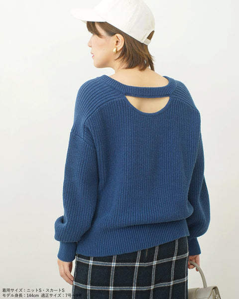 画像をギャラリービューアに読み込む, バックテープざっくりニット【532】