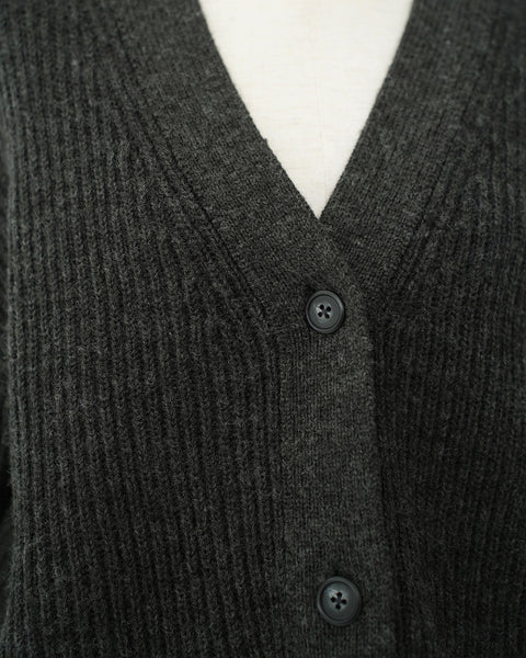 画像をギャラリービューアに読み込む, 袖シャギーVネックカーディガン【618】