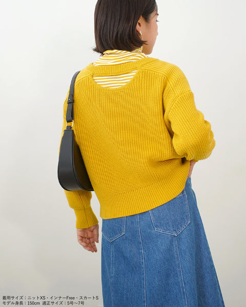 画像をギャラリービューアに読み込む, バックテープざっくりニット【532】