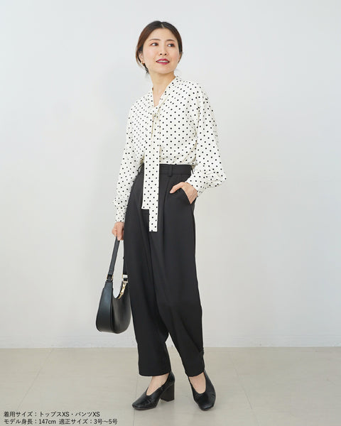 画像をギャラリービューアに読み込む, 2way裾ベルトパンツ(ブラック・ベージュのみセットアップ可能)【517】