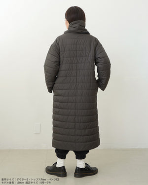 マフラー付きリバーシブル中綿コート【562】