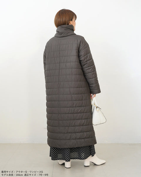 画像をギャラリービューアに読み込む, マフラー付きリバーシブル中綿コート【562】