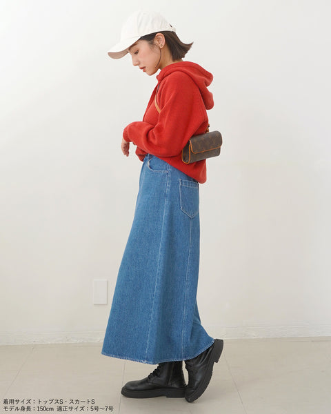 画像をギャラリービューアに読み込む, コンパクトニットフーディ【553】