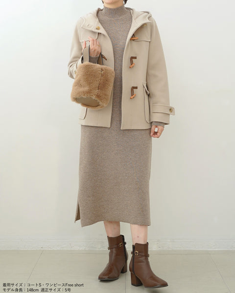 画像をギャラリービューアに読み込む, ウールショートダッフルコート【286】