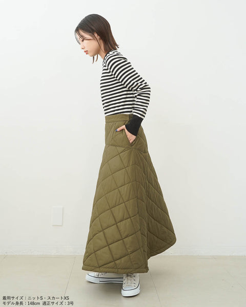 画像をギャラリービューアに読み込む, キルティングフレアスカート【569】