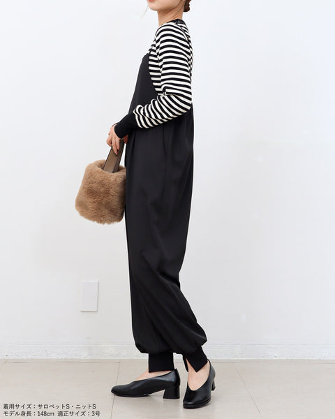 画像をギャラリービューアに読み込む, 裾スリットジョガーサロペット【426】