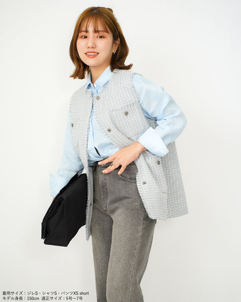 画像をギャラリービューアに読み込む, ツイードジレ【657】