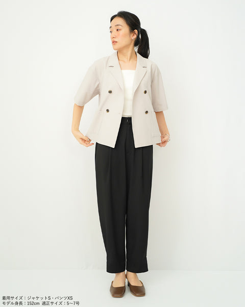 画像をギャラリービューアに読み込む, ハーフスリーブクロップドジャケット【277】