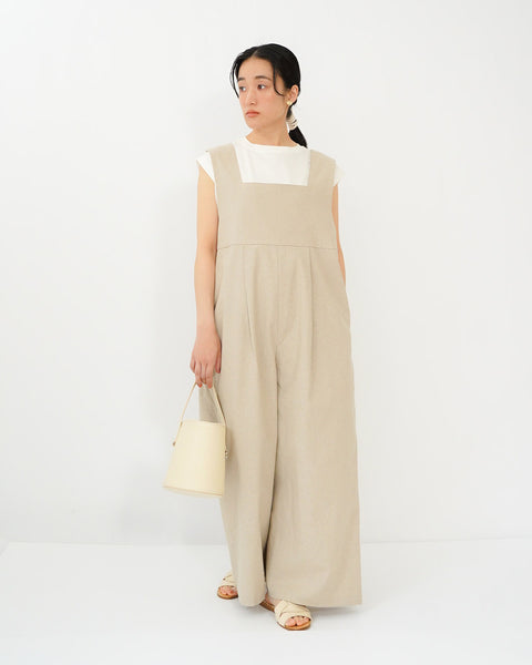 画像をギャラリービューアに読み込む, コットンリネンオールインワン【674】