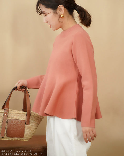 画像をギャラリービューアに読み込む, ペプラムフォルムニット【635】