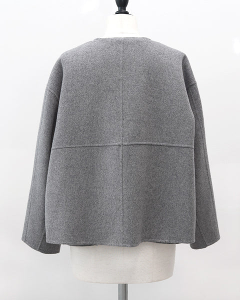 画像をギャラリービューアに読み込む, カシミヤ混リバーレイヤードコート(Japan Fabric)【808】