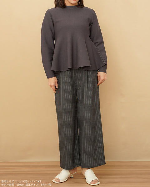 画像をギャラリービューアに読み込む, ペプラムフォルムニット【635】