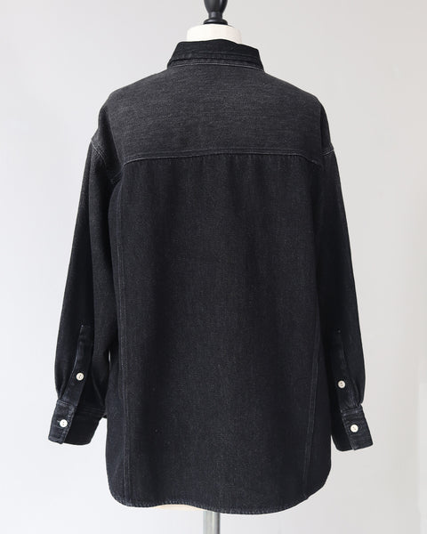 画像をギャラリービューアに読み込む, ウォッシュドデニムシャツ【817】