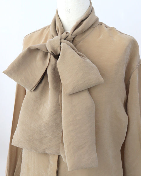 画像をギャラリービューアに読み込む, リュクスファブリックボウタイブラウス【823】