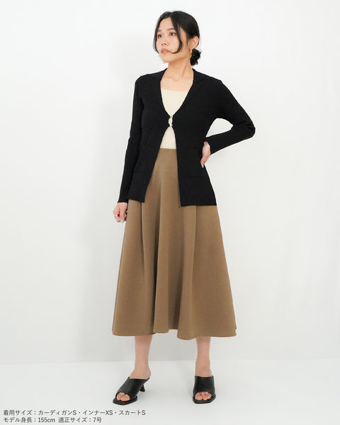 画像をギャラリービューアに読み込む, ラペルカーディガン【643】