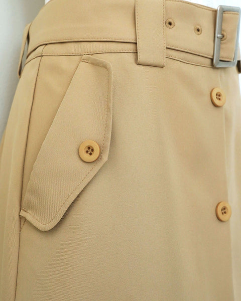 画像をギャラリービューアに読み込む, ベルト付きボタンAラインスカート【505】