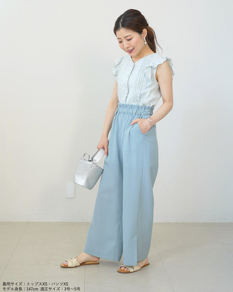 画像をギャラリービューアに読み込む, 前後2wayコットンレーストップス【セットアップ可能】【109】